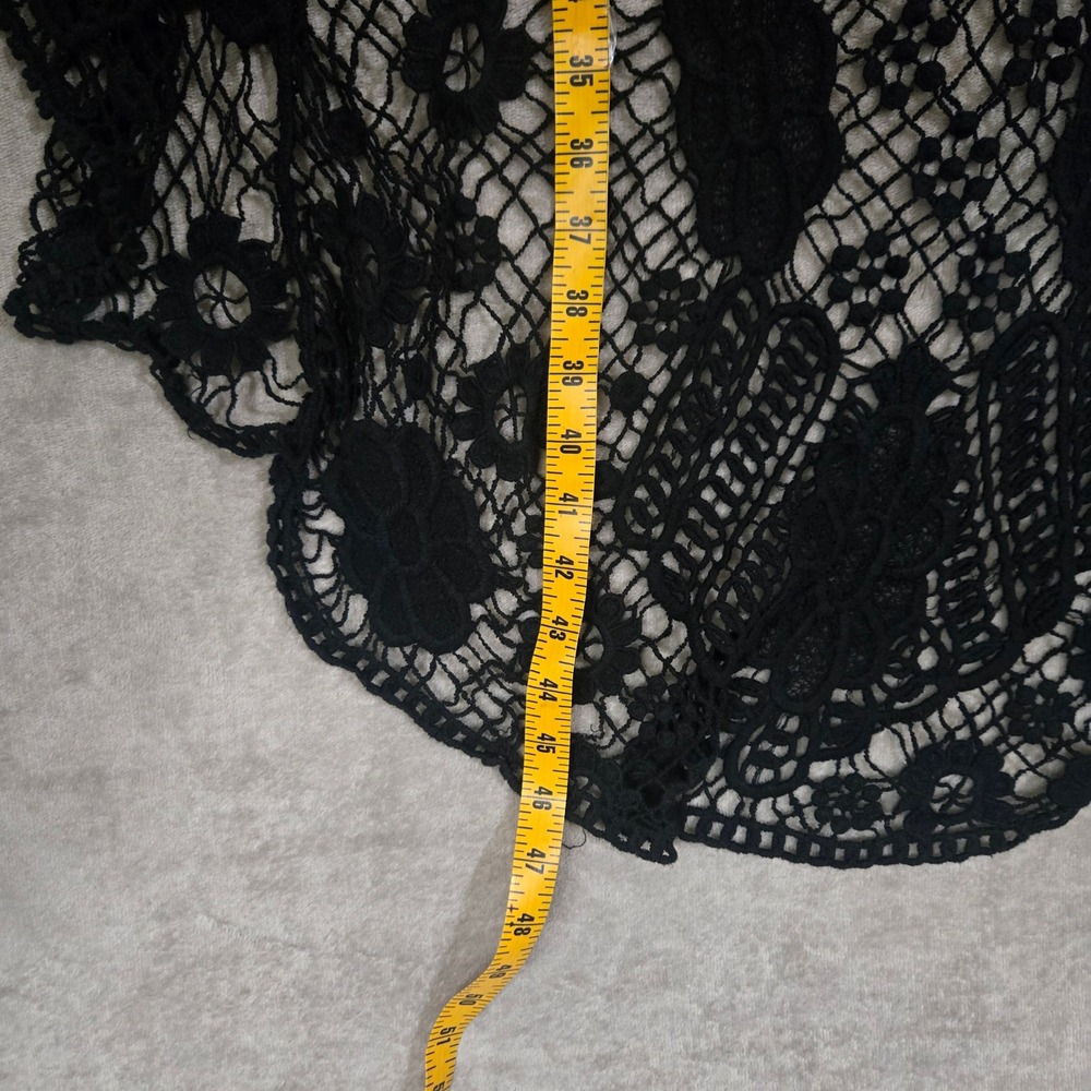 Rachel & Skye Crochet Duster Small Layering Boho Festival Hippie Fairy Grunge - Picture 5 of 7